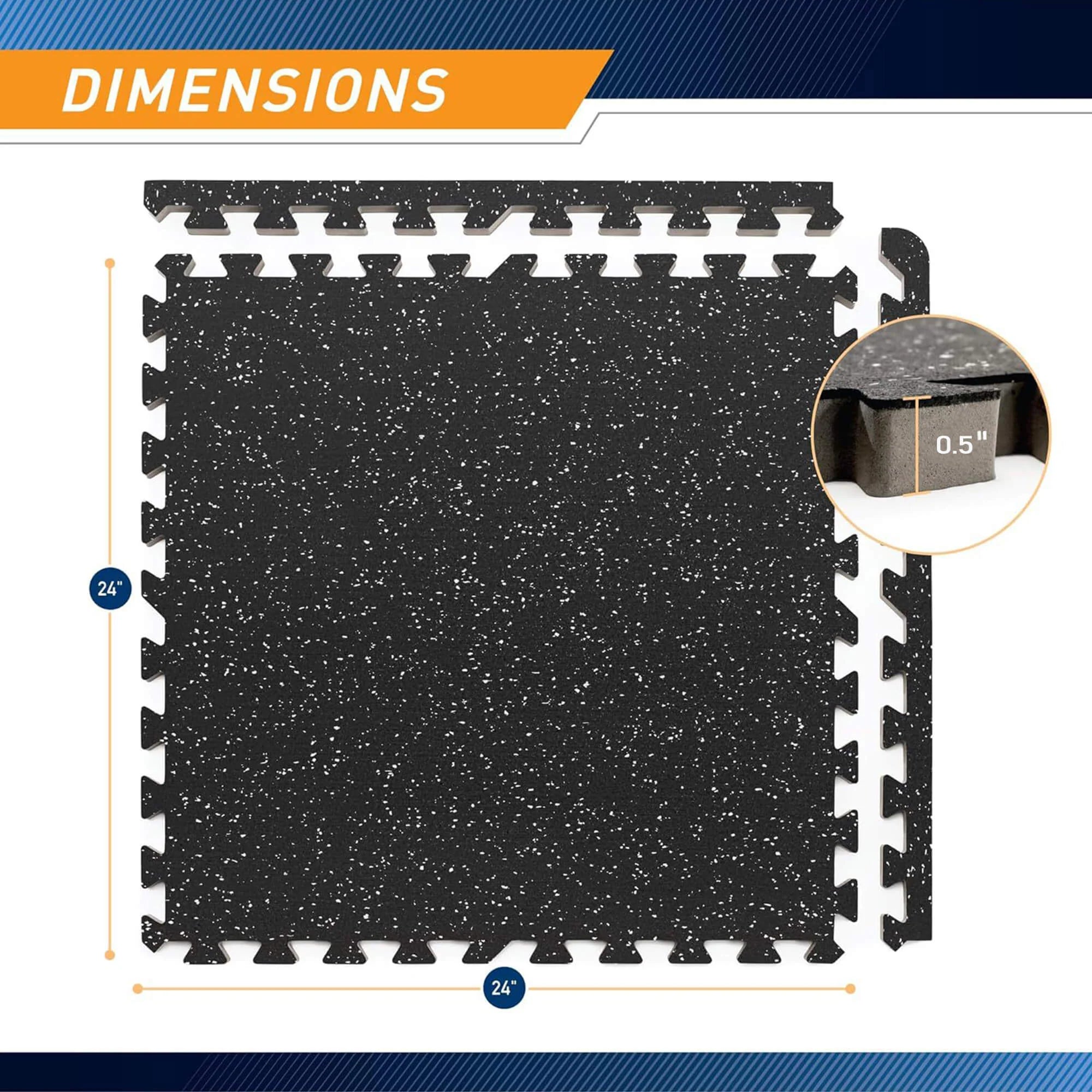 Rubber Flooring Gym Mats with EVA Foam